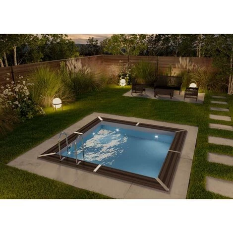 POOLCREW Piscine WPC Rhodes - Enterrable Gris 326 X Cm - Gris 4 POOLCREW Piscine WPC Rhodes - Enterrable Gris 326 X Cm - Gris – Image 2