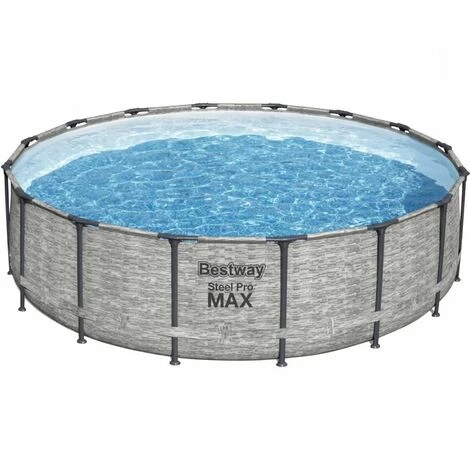 Kit Piscine Hors Sol Tubulaire BESTWAY - Steel Pro Max - 488 X 122 Cm - Ronde (Livrée Avec Pompe De Filtration, échelle Et B… 3 Kit Piscine Hors Sol Tubulaire BESTWAY - Steel Pro Max - 488 X 122 Cm - Ronde (Livrée Avec Pompe De Filtration, échelle Et B…