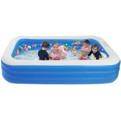 LAKJWO Piscine Gonflable Pour Enfants Piscine Familiale Pleine Grandeur Pour Enfants, Tout-petits Et Adultes Centre De Natation, Piscine Familiale Pour Jardin, Jardin, Fête De Piscine D’été -Piscine Soldes Boutique 58159486 3