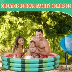 ABCRITAL Piscine Gonflable Pour Enfants, Très Grande Piscine Pour Bébé Summer Watermelon Kids Swimming Pools To Replace Backyard Pool Gonflable Water Pool For Kids Indoor Outdoor (49X12 '') 9 ABCRITAL Piscine Gonflable Pour Enfants, Très Grande Piscine Pour Bébé Summer Watermelon Kids Swimming Pools To Replace Backyard Pool Gonflable Water Pool For Kids Indoor Outdoor (49X12 '') -Piscine Soldes Boutique 58344674 3