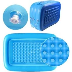 ABCRITAL Piscine Gonflable Pour Bébé, Petite Piscine Pour Enfants, Pliable En Pvc, Rectangulaire, Douche Familiale, Lavabo, Douche Portable, Pour Bébé Et Enfant, Taille 120 X 70 X 35 Cm 11 ABCRITAL Piscine Gonflable Pour Bébé, Petite Piscine Pour Enfants, Pliable En Pvc, Rectangulaire, Douche Familiale, Lavabo, Douche Portable, Pour Bébé Et Enfant, Taille 120 X 70 X 35 Cm -Piscine Soldes Boutique 58344675 5