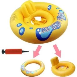 ABCRITAL Bébé Siège De Piscine, Bébé Bouée Bébé Piscine Anneau De Bébé Enfant Flotteur Bague De Natation Flottante, Piscine Réglable Taille Gonflable Pour Enfants Bébé.