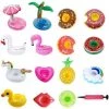 ABCRITAL 15 Pièces Mignonne & Grande Flottabilité Kit De Porte Gobelet Gonflable Prime Avec Pompe À Air Libre Pour Piscine Jacuzzi Luau Party (15 Pièces) -Piscine Soldes Boutique 58345056 1