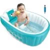 ABCRITAL Baignoire Gonflable Pour Bébé, Cuve Piscine Pour Été Bain Souple, Baignoire Anti-Glissante Pliable Voyage Epais Bébé Bain Douche Bassine Siège, Bain Pour Bébé(Bébés De 0 À 46 Mois) -Piscine Soldes Boutique 58345165 1