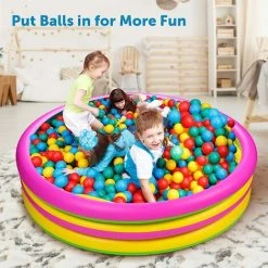 ABCRITAL Piscine Gonflable De 1,5 M Pour Enfants Piscine Jardin Piscine D'Été Jouets Pour La Famille Extérieur Intérieur -Piscine Soldes Boutique 58345166 3