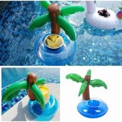 ABCRITAL Ensemble De Porte-Gobelets Gonflables 6 Pièces, Porte-Boissons Pour Bain À Remous, Piscine Gonflable, Jouets De Piscine, Adapté Pour Les Rassemblements, Les Vacances, La Baignade -Piscine Soldes Boutique 58345295 4