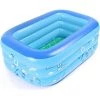 GRID COOL Piscine Gonflable Pour Bébé, Petite Piscine Pour Enfants, Pliable En PVC, Rectangulaire, Douche Familiale, Lavabo, Douche Portable, Pour Bébé Et Enfant, Taille 120 X 70 X 35 Cm -Piscine Soldes Boutique 58348598 1