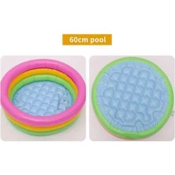 GRID COOL Pataugeoire Pour Bébés Piscine Gonflable Pour Les Tout-Petits Piscine 3 Boudins Fond Gonflable -Piscine Soldes Boutique 58348682 3