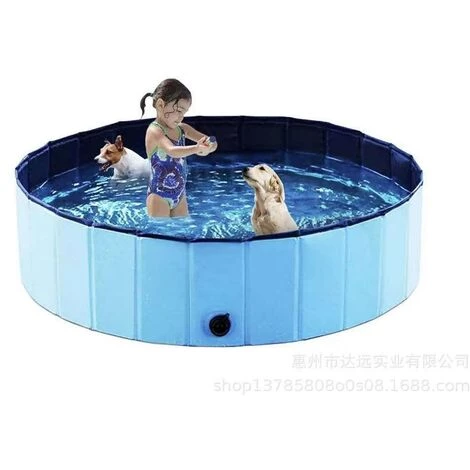 LIFCAUSAL Piscines Pour Animaux De Compagnie Piscines Pliables Piscines Pour Animaux De Compagnie 120 * 30CM Bleu 3 LIFCAUSAL Piscines Pour Animaux De Compagnie Piscines Pliables Piscines Pour Animaux De Compagnie 120 * 30CM Bleu