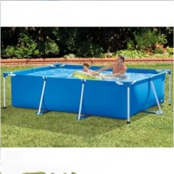 BENOBBY KIDS 300CM * 200CM * 75M Cadre Rectangulaire Hors Sol Piscine Arrière-cour, Piscines Hors Sol Pour Enfants, Bébé, Adultes, Famille, Plus Résistant à L'usure Hors Sol, Jardin, Extérieur -Piscine Soldes Boutique 58431315 3