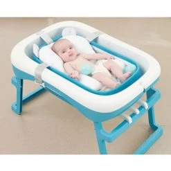 BENOBBY KIDS Baignoire Bébé Pliante Baignoire De Voyage Portable Baignoire De Lavage Baignoire Multifonctionnelle (bleu) -Piscine Soldes Boutique 58431328 3