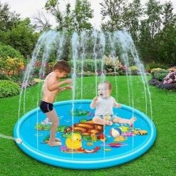 STARLIGHT Splash Pad, SL.GT Saupoudrage Gonflable Et Splash Play Tapis D'eau, Fontaine Enfants Baby Eau Playmat Portable,110CM -Piscine Soldes Boutique 58508773 3