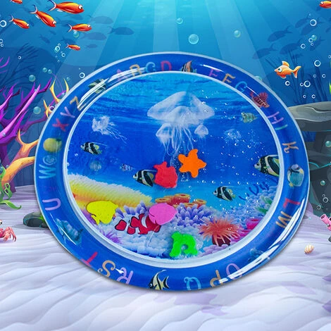 STARLIGHT Tapis D'eau Gonflablede Bébé ,SL.GT Tapis De Jeu En PVC Imperméable,Énorme Centre D'Activité Amusante Doux Et Confortable,60*60*8cm 7 STARLIGHT Tapis D'eau Gonflablede Bébé ,SL.GT Tapis De Jeu En PVC Imperméable,Énorme Centre D'Activité Amusante Doux Et Confortable,60*60*8cm – Image 5