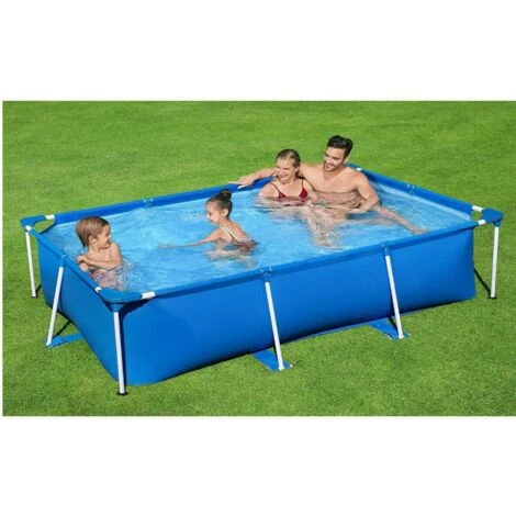 BENOBBY KIDS 2.59m X 1.70m X 61cm Piscine à Support Rectangulaire, Grande Piscine Extérieure épaissie Pour Enfants Adultes, Piscine Familiale Backyard Outdoor 3 BENOBBY KIDS 2.59m X 1.70m X 61cm Piscine à Support Rectangulaire, Grande Piscine Extérieure épaissie Pour Enfants Adultes, Piscine Familiale Backyard Outdoor