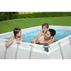 BENOBBY KIDS 2.82m X 1.96m X 84cm Cadre Extérieur Piscine Hors Sol Carré Ensemble Avec Couverture Pour Adultes Famille Arrière Cour Extérieur -Piscine Soldes Boutique 58534786 4