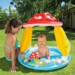 AOUGO Piscine Pour Bébé Champignon, 40" X 35", Pour 1 à 3 Ans -Piscine Soldes Boutique 58575318 2