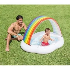 AOUGO Piscine Gonflable Rainbow Cloud Pour Bébés De 1 à 3 Ans -Piscine Soldes Boutique 58575320 2