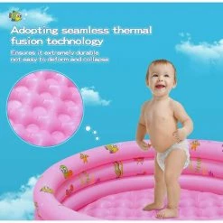 AOUGO Piscine Gonflable Ronde Pour Bébé De Jardin, Piscine Gonflable Portative Pour Enfant, Pataugeoire Pour Enfants, Centre De Jeux D'eau Intérieur Et Extérieur Pour Tout-petits -Piscine Soldes Boutique 58576291 3