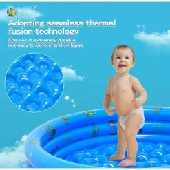 AOUGO Piscine Gonflable Ronde Pour Bébé De Jardin, Piscine Gonflable Portative Pour Enfant, Pataugeoire Pour Enfants, Centre De Jeux D'eau Intérieur Et Extérieur Pour Tout-petits -Piscine Soldes Boutique 58576293 3