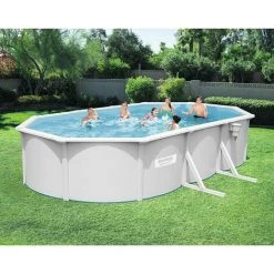 Piscine Acier Bestway Hydrium Ovale 6,10 X 3,60 X H1,20m -Piscine Soldes Boutique 58595927 4