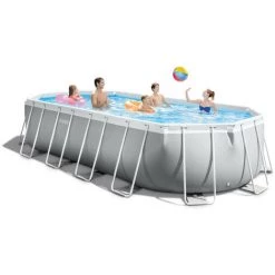 Piscine Tubulaire Intex Ovale 610x305x122 Cm - Accessoires Inclus -Piscine Soldes Boutique 58675983 2