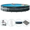 Piscine Tubulaire Intex Ronde 732x132 Cm - Accessoires Inclus