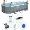Piscine Tubulaire Bestway Ovale 549x274x122 Cm - Accessoires Inclus -Piscine Soldes Boutique 58676025 1