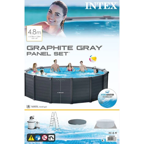 Piscine Tubulaire Intex Ronde 478x124 Cm - Accessoires Inclus 7 Piscine Tubulaire Intex Ronde 478x124 Cm - Accessoires Inclus – Image 5