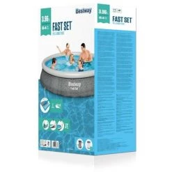 Piscine Gonflable Bestway Ronde 396x84 Cm - Avec Pompe De Filtration -Piscine Soldes Boutique 58676045 4