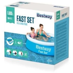 Piscine Gonflable Bestway Ronde 183x51 Cm - Fast Set Pools -Piscine Soldes Boutique 58676065 4
