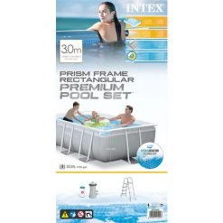 Piscine Tubulaire Intex Rectangulaire 300x175x80 Cm - Avec Pompe De Filtration -Piscine Soldes Boutique 58676162 5