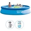 Piscine Gonflable Intex Ronde 396x84 Cm - Avec Pompe De Filtration