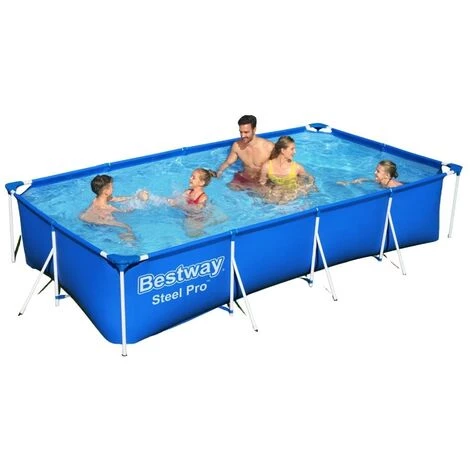 Piscine Tubulaire Bestway Rectangulaire 400x211x81 Cm - Steel Pro Pools 3 Piscine Tubulaire Bestway Rectangulaire 400x211x81 Cm - Steel Pro Pools