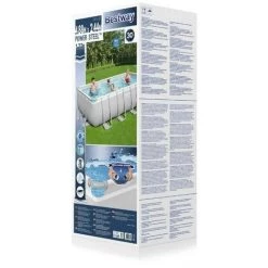 Piscine Tubulaire Bestway Rectangulaire 488x244x122 Cm - Accessoires Inclus -Piscine Soldes Boutique 58676319 4