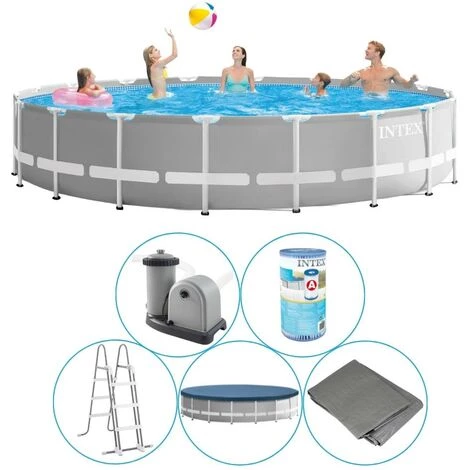 Piscine Tubulaire Intex Ronde 549x122 Cm - Accessoires Inclus 3 Piscine Tubulaire Intex Ronde 549x122 Cm - Accessoires Inclus
