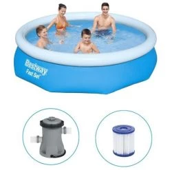 Piscine Gonflable Bestway Ronde 305x76 Cm - Avec Pompe De Filtration