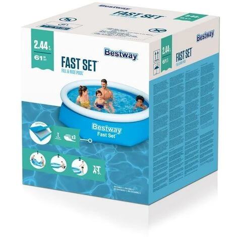 Piscine Gonflable Bestway Ronde 244x61 Cm - Fast Set Pools 6 Piscine Gonflable Bestway Ronde 244x61 Cm - Fast Set Pools – Image 4