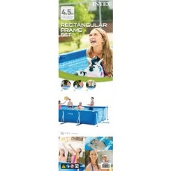 Piscine Tubulaire Intex Rectangulaire 450x220x84 Cm - Avec Pompe De Filtration -Piscine Soldes Boutique 58676401 5