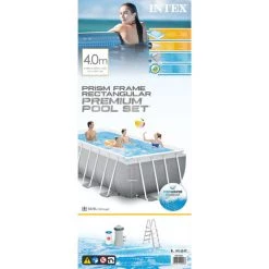 Piscine Tubulaire Intex Rectangulaire 400x200x122 Cm - Avec Pompe De Filtration -Piscine Soldes Boutique 58676792 5