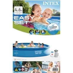 Piscine Gonflable Intex Ronde 457x84 Cm - Avec Pompe De Filtration -Piscine Soldes Boutique 58676808 5