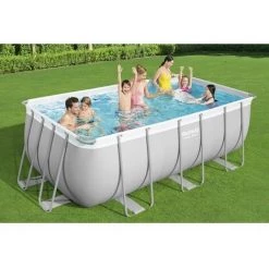 Piscine Tubulaire Bestway Rectangulaire 412x201x122 Cm - Avec Pompe De Filtration -Piscine Soldes Boutique 58676877 2