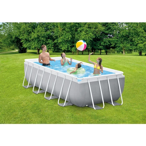 Piscine Tubulaire Intex Rectangulaire 400x200x100 Cm - Avec Pompe De Filtration 5 Piscine Tubulaire Intex Rectangulaire 400x200x100 Cm - Avec Pompe De Filtration – Image 3
