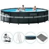 Piscine Tubulaire Intex Ronde 549x132 Cm - Accessoires Inclus -Piscine Soldes Boutique 58676943 1