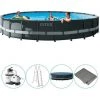 Piscine Tubulaire Intex Ronde 610x122 Cm - Accessoires Inclus
