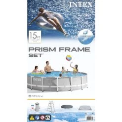 Piscine Tubulaire Intex Ronde 457x107 Cm - Accessoires Inclus -Piscine Soldes Boutique 58676967 5