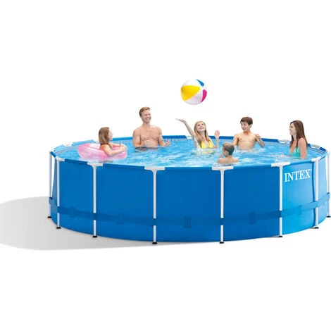 Piscine Tubulaire Intex Ronde 457x122 Cm - Accessoires Inclus 4 Piscine Tubulaire Intex Ronde 457x122 Cm - Accessoires Inclus – Image 2