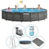 Piscine Tubulaire Intex Ronde 549x122 Cm - Accessoires Inclus -Piscine Soldes Boutique 58676996 1