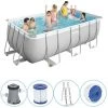 Piscine Tubulaire Bestway Rectangulaire 412x201x122 Cm - Avec Pompe De Filtration -Piscine Soldes Boutique 58677000 1