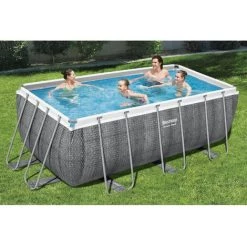 Piscine Tubulaire Bestway Rectangulaire 412x201x122 Cm - Avec Pompe De Filtration -Piscine Soldes Boutique 58677001 2