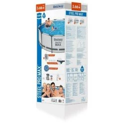 Piscine Tubulaire Bestway Ronde 366x100 Cm - Avec Pompe De Filtration -Piscine Soldes Boutique 58677003 4